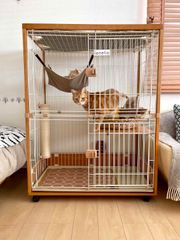 ieneko キャットケージ 3段 ＋ 追加ステップ板 1枚 - メルカリ