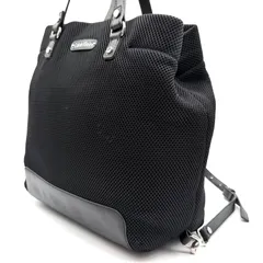 Calvin Klein カルバンクライン バックパック リュックサック ブラック メッシュ レザー メンズ レディース ユニセックス ビジネスのサムネイル