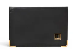 ダンヒル カードケース/名刺入れ dunhill メンズ ブラック レザー ロゴ 【中古】のサムネイル