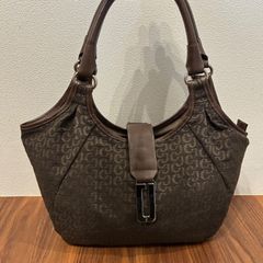 BALLY バリー ロゴエンボス 本革 レザー ハンドバッグ カーキ - メルカリ