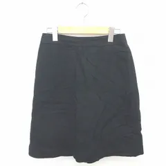 メルチェリア ドレステリア Merceria Dressterior スカート タイト ひざ丈 総柄 バックジップ 綿 コットン 38 緑 ダークグリーン /TT6のサムネイル