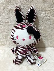 サンリオ ハローキティ カラフルバニー マスコット ぬいぐるみ 紫 黒