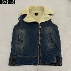 GUESS ポケット シープスキン デニム ベスト xs 0629のサムネイル