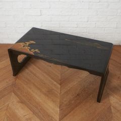 【専用】モリシゲ (森繁)／和モダン レトロ 香川漆のダイニングテーブル ☆希少☆ モリシゲ MORISHIGE 漆塗り座卓「新五月」和モダン 香川漆器