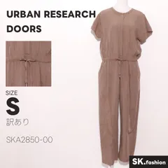 訳あり URBAN RESEARCH DOORS オールインワン コンビネゾン　フレンチスリーブ　シンプル　ウエストゴム　綿混　麻混のサムネイル
