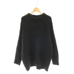 サクラ SACRA ジャガード ニット セーター プルオーバー アルパカ 長袖 38 黒 122630081 /CXのサムネイル