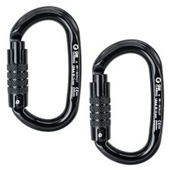 [Brand New] GM CLIMBING UIAA CE Certified 24kN Locking Carabiner, Oval Shape, Aircraft-Grade Aluminum, for Mountaineering, Climbing, Belaying, Arborist, Tree Climbing, 3 Locking Types: Screw Lock/Auto Lock/Triple Lock 068d72ae