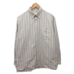 ジェイダブリューアンダーソン JWアンダーソン J.W.ANDERSON × ユニクロ UNIQLO ボタンダウンシャツ BDシャツ 長袖 ストライプ M アイボリーのサムネイル
