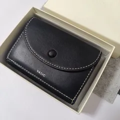 VASIC ヴァジック 三つ折り財布 コンパクトウォレット 牛革 ブラック レディース 美品のサムネイル