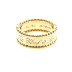 ヴァン・クリーフ＆アーペル(Van Cleef & Arpels) ペルレ シニアチュール リング K18イエローゴールド(K18YG) ファッション 無し バンドリング ゴールドのサムネイル
