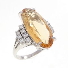 最高品質！超希少 2.3ct インペリアル トパーズ ダイヤモンド Pt 