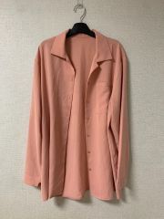 新品値引 夏08Mab ベージュ*リネンシャンブレードルマン袖ブラウス麻 