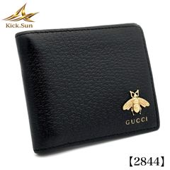 GUCCI グッチ 二つ折り財布 アニマリエ ビー ブラック 蜂 - メルカリ
