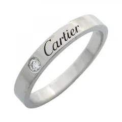 カルティエ(Cartier) カルティエ リング Cドゥ エングレーブド 1PD Pt950 プラチナ ダイヤモンド ＃58メンズのサムネイル