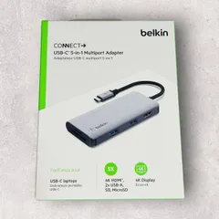 新品未開封 Belkin ベルキン USB-Cハブ 5-in-1 4K@30Hz HDMI出力 Type-Cアダプター USB-A3.0 x 2 AVC007btSGYのサムネイル