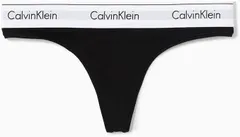 Calvin Klein カルバンクライン CK Tバック ビキニ F3786 black-Lサイズ ショーツ コットン レディース ロゴバンドソング女性用 下着 modern cottonのサムネイル