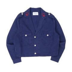 claudie pierlot ハウンドトゥースクロップドジャケット サイズ36