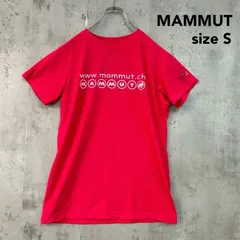MAMMUT マムート Sサイズ QD Web T-Shirt Women 半袖 速乾 Tシャツ カットソー クルーネック 丸首 クイックドライ プリント ロゴ アウトドア 登山 トレッキング スポーツ トップス ピンク ★ ■◆のサムネイル