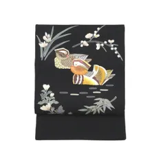 袋帯　【羽田登喜男】友禅金彩加工　刺繍入りのサムネイル