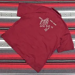 90s 00s Edwards 米兵×VIETNAM刺繍【ワーク シャツ】半袖 開襟 エドワーズ ベトナム ビンテージテイスト アメカジ古着 ストリート ボーリング ヴィンテージ カスタム クラッシック レトロ 希少 レア エンジ色 XL/M49378のサムネイル