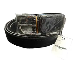 レノマ renoma ベルト レザー 牛革 黒 ブラックのサムネイル