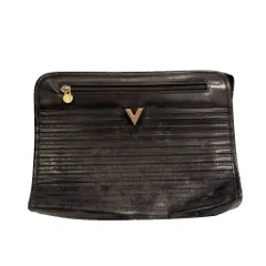 ヴァレンティノ ガラヴァーニ VALENTINO GARAVANI セカンドバッグ ロゴ 黒 ブラック ■GY99のサムネイル