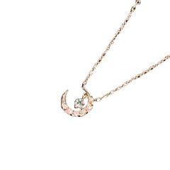K10 メレダイヤ 三日月 星 モチーフ ネックレス - メルカリ