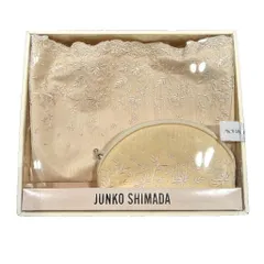 ジュンコシマダ JUNKO SHIMADA 美品 ハンドバッグ ポーチ 刺繍 ピンクベージュ ■GY99のサムネイル