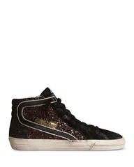 ゴールデングース レディース シューズ サンダル スニーカー Golden Goose Womens Slide Glitter High Top Sneakers Coffee Brown ブラウンのサムネイル