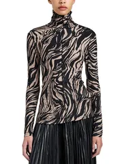 プロエンザ スクーラー レディース トップス シャツ タートルネック Proenza Schouler White Label Audrey Turtleneck Top Fawn Multi マルチのサムネイル