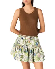 マージュ レディース トップス シャツ リブニット Maje Rib Knitop Brown ブラウンのサムネイル