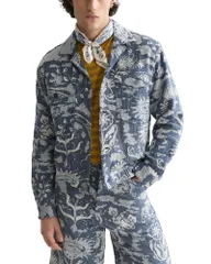 スコッチアンドソーダ メンズ アウター ジャケット・ブルゾン Scotch Soda Delfts Blau Jacquard Patterned Jacket Delftileのサムネイル