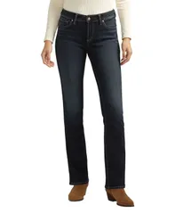 シルバー ジーンズ レディース ボトムス デニムパンツ ブーツカット ブーツ Silver Jeans Co Womens Elyse Mid Rise Comfort Fit Slim Bootcuのサムネイル