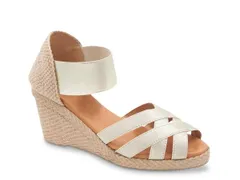 アンドレア アース レディース シューズ サンダル Andre Assous Adin Espadrille Wedge Sandal Platinoのサムネイル