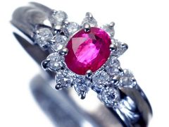 5号Pt950タンザニア産ピンクスピネル0.5ct アンティーク調リング保証書付 5号Pt950タンザニア産ピンクスピネル0.5ct アンティーク調リング保証