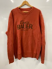 TA76⚫︎EDDIE BAUER⚫︎エディ・バウアー⚫︎ヴィンテージ⚫︎トレーナー⚫︎メンズ⚫︎size TXXL（トール、ダブルエックス、エル）⚫︎オレンジのサムネイル