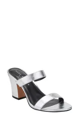 マーク・フィッシャー レディース シューズ ヒール サンダル Marc Fisher LTD Jessey Slide Sandal Silver シルバーのサムネイル