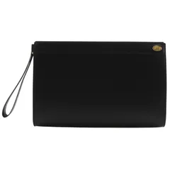 【Dunhill】ダンヒル レザー 黒 メンズ セカンドバッグのサムネイル