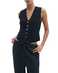 ラグアンドボーン レディース アウター ベスト rag bone Portia Vest Navy ネイビーのサムネイル