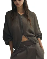 マレーラ レディース アウター ジャケット・ブルゾン メッシュ Marella Clarino Technical Mesh Bomber Jacket Brown ブラウンのサムネイル