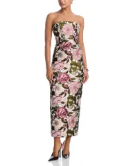ミリー レディース トップス ワンピース マキシ MILLY Ella Jacquard Maxi Dress Pinkgreen ピンクのサムネイル