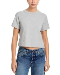 フレーム レディース トップス Tシャツ FRAME Theather Boxy Tee Heather Gray グレーのサムネイル