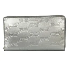 BALENCIAGA(バレンシアガ) 長財布 - 717787 シルバー ラウンドファスナー レザーのサムネイル