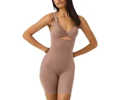 スパンク レディース トップス シャツ ボディースーツ SPANX SPANXshape Invisible OpenBust MidThigh Bodysuit Cafeのサムネイル