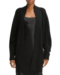 ヴィンス レディース アウター カーディガン セーター Vince Cashmere Open Front Cardigan Sweater Black ブラックのサムネイル