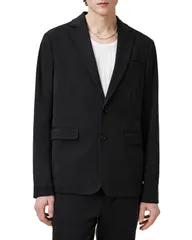 オールセインツ メンズ アウター ジャケット・ブルゾン スリムフィット ブレザー ALLSAINTS Bay Slim Fit Light Stretch Blazer Black ブラックのサムネイル