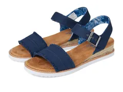 スケッチャーズ レディース シューズ ヒール BOBS from SKECHERS Desert Kiss Adobe Princess Navy ネイビーのサムネイル