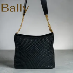 Bally キルティング ショルダーバッグ レザー ブラックのサムネイル
