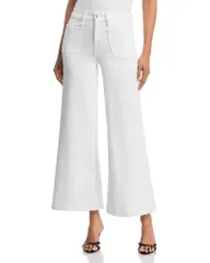 グッドアメリカン レディース ボトムス デニムパンツ プチ ジーンズ Good American Good Petite High Rise Palazzo Jeans White001 ホワイトのサムネイル