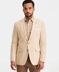 テッドベーカー メンズ アウター ジャケット・ブルゾン ミニ ブレザー Ted Baker Mens Tan Mini Check ModernFit Blazer TANBEIGE タンのサムネイル